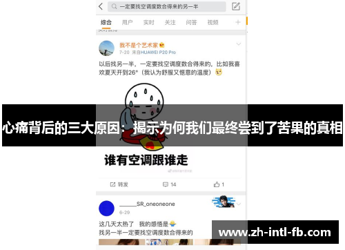 心痛背后的三大原因：揭示为何我们最终尝到了苦果的真相